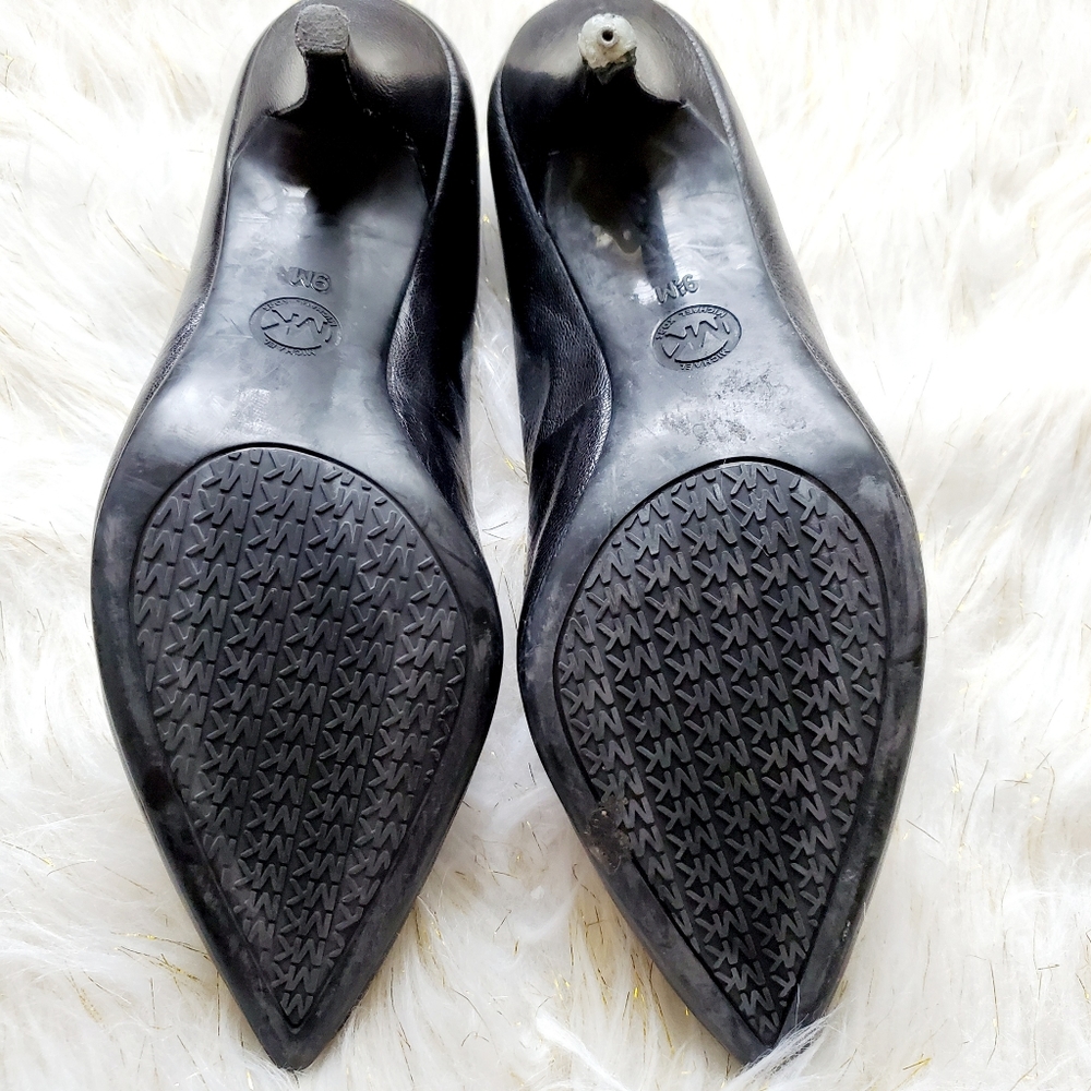 Michael Kors black leather pointy-toe heels - Picture 7 of 8